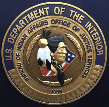 U. S. Department of Interior / Bureau of Indian Affairs Office of Justice Services Seal